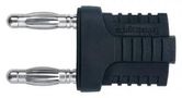 CONN, BANANA, PLUG, 12A, BLACK KURZ 14-4 IG MB NI / SW
