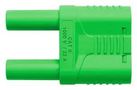 CONN, BANANA, PLUG, 32A, GREEN SKURZ 6100 / 19-4 IG 2MB NI / GN