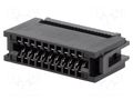 Connector: card edge; PIN: 20; IDC; for ribbon cable; 2.54mm CONNFLY DS1064-200B