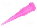 Needle: plastic; 1.25"; Size: 20; straight,conical; 0.58mm FISNAR FIS-20H