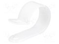 Fixing clamp; Cable P-clips; ØBundle : 20mm; polyamide; natural FIX&FASTEN FIX-CC-9