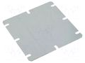 Mounting plate; steel; W: 98mm; L: 98mm; Thk: 1.5mm; Plating: zinc FIBOX MIV125