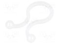 Cable clips; 10mm; polyamide; natural; UL94V-2; Cable P-clips FIX&FASTEN FIX-TL-3A