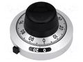 Precise knob; with counting dial; Shaft d: 6.35mm; Ø46mm BOURNS H-46-6A