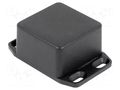 Enclosure: multipurpose; X: 51mm; Y: 51mm; Z: 31mm; with fixing lugs HAMMOND HM-1590LBFLBK