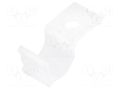 Screw mounted clamp; polyamide; natural; Cable P-clips ESSENTRA HURCS-4-01
