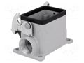 Enclosure for connectors: HDC; size 44.27; with latch; closed ILME JCVP06L