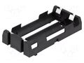 Holder; 18650,MR18650; Batt.no: 2; PCB; for PCB; black; polyamide KEYSTONE KEYS1049