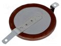 Re-battery: Li; VL2330; 3V; 50mAh; soldering lugs; Ø23x3.65mm PANASONIC VL-2330/F3N