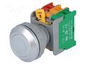 Switch: push-button; 30mm; Stabl.pos: 1; NC + NO; white; IP65; LXB30 AUSPICIOUS LXB30-1-O/C-W