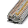 DINRAIL TERMINAL BLOCK, 3WAY, 12AWG, GRY 3270082