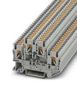 DINRAIL TERMINAL BLOCK, 4WAY, 12AWG, GRY 3211445