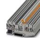 DINRAIL TERMINAL BLOCK, 4WAY, 12AWG, GRY 3036576