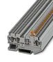 DINRAIL TERMINAL BLOCK, 3WAY, 12AWG, GRY 3036356