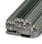 DINRAIL TERMINAL BLOCK, 6WAY, 12AWG, GRY 3038545