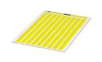LABEL, POLYESTER, YELLOW, 6MM X 16MM 807096
