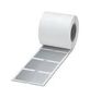 LABEL, POLYESTER, SILVER, 50MM X 70MM 0817086