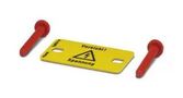 WARNING PLATE, ATT DANGER, 10MM, YEL, TB 1004225
