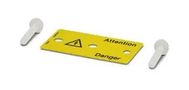 WARNING PLATE, ATT DANGER, 15MM, YEL, TB 1004445