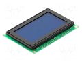Display: LCD; graphical; 128x64; STN Negative; blue; 75x52.7x8.9mm RAYSTAR OPTRONICS RG12864B1-BIW-V