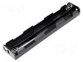 Holder; AA,R6; Batt.no: 6; 6F22 type; black COMF BH-362B