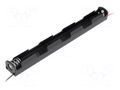 Holder; AA,R6; Batt.no: 3; cables; 150mm; black COMF BH-333A