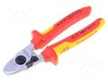 Cutters; insulated; for cutting copper and aluminium cables KNIPEX KNP.9526165