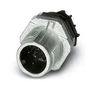 FLUSH TYPE CONN, PLUG, 5POS, M12, PANEL 1551752