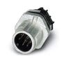 FLUSH TYPE CONN, PLUG, 8POS, M12, PANEL 1551765