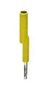 TEST ADAPTER, 4MM, YELLOW, COPPER 3035977