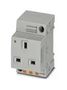 MAINS SOCKET, 2P+E, 13A, 250V, DIN RAIL 0804065