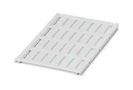 LABEL, POLYCARBONATE, WHITE, 8MM X 20MM 0801477
