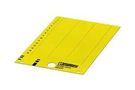 LABEL, PVC, YELLOW, 8MM X 29MM 0829440