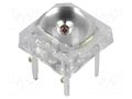 LED Super Flux; yellow; 7.62x7.62mm; 2180÷4800mcd; 130°; 70mA OPTOSUPPLY OS5YKAZ5D1P