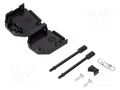 Enclosure for connectors: D-Sub; D-Sub 9pin,D-Sub HD 15pin MH CONNECTORS MHDPPK9-K
