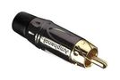 RCA CONNECTOR, PLUG, 2POS, BLACK ACPL-CBK