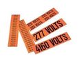 PRE PRINTED LABEL, 57.15X12.7MM, VINYL PCV-460CY
