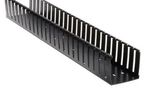 WIDE SLOT DUCT, 108X53.8MM, PVC, BLACK G4X2BL6