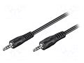Cable; Jack 3.5mm 3pin plug,both sides; 5m GOOBAY CABLE-404/5