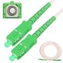 Extralink SC/APC-SC/APC | Patchcord | LSOH, Single mode, Simplex, G.657A2, 3mm, 25m, white, EXTRALINK EX.16316 5903148916316