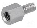 Screwed spacer sleeve; 5mm; Int.thread: M3; Ext.thread: UNC4-40 DREMEC TFM-5/6/DR2130