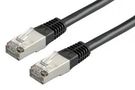 PATCH CORD, RJ45 PLUG-PLUG, BLACK, 1M MP001932