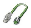 BUS SYSTEM CABLE, M12 RCPT-RJ45 PLUG, 2M 1419146