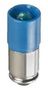 T1 3/4 MM/GROOVE SINGLE CHIP 24VDC BLUE MGSSB24