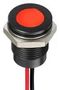 LED PANEL INDICATOR, RED, 14MM, 12VDC Q14F5BXXHR12E