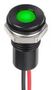 LED PANEL INDICATOR, GREEN, 6MM, 12VDC Q6F5BXXHG12E