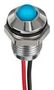 LED PANEL INDICATOR, BLUE, 6MM, 24VDC Q6P5CXB24E