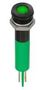 LED PANEL INDICATOR, GREEN, 8MM, 2.2V Q8F1BXXG02E