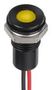 LED PANEL INDICATOR, YELLOW, 8MM, 24VDC Q8F5BXXHY24E