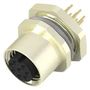 SENSOR CONN, 8POS, RCPT, M12, PANEL T4143012081-000